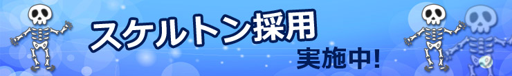 スケルトン採用実施中!